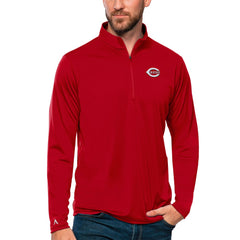 Cincinnati Reds Antigua Tribute Quarter-Zip Pullover Top | MLB New