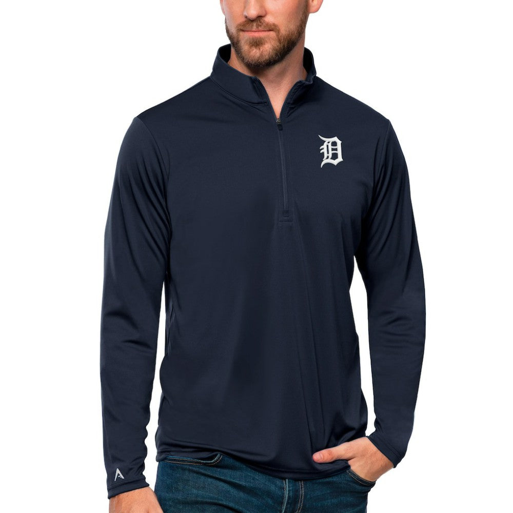 Detroit Tigers Antigua Tribute Quarter-Zip Pullover Top | MLB US