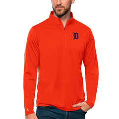 Detroit Tigers Antigua Tribute Quarter-Zip Pullover Top | MLB New