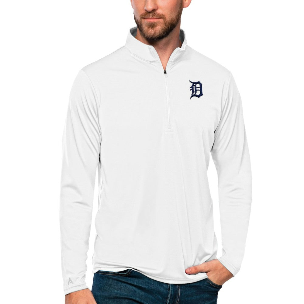 Detroit Tigers Antigua Tribute Quarter-Zip Pullover Top | MLB Shop