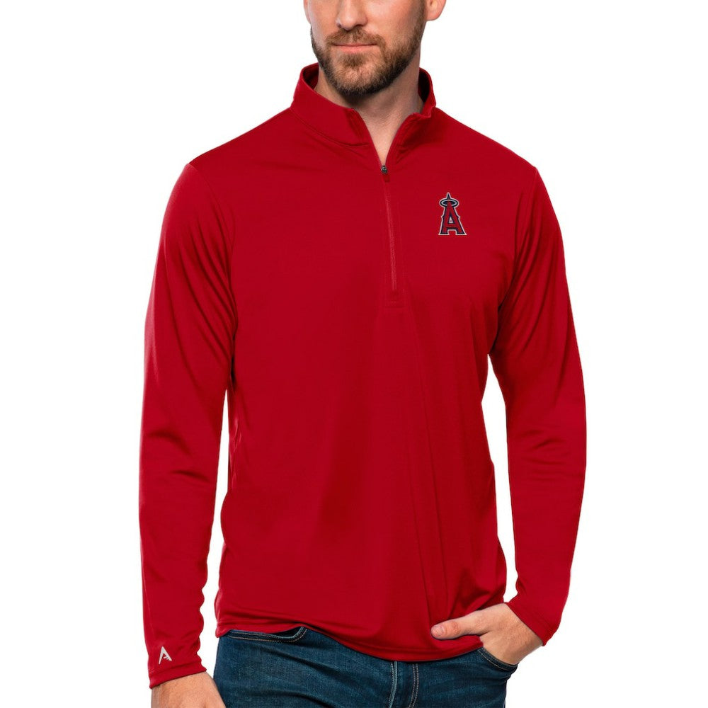 Los Angeles Angels Antigua Tribute Quarter-Zip Pullover Top | MLB For sale