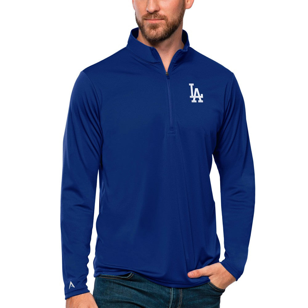 Los Angeles Dodgers Antigua Tribute Quarter-Zip Pullover Top | MLB Online