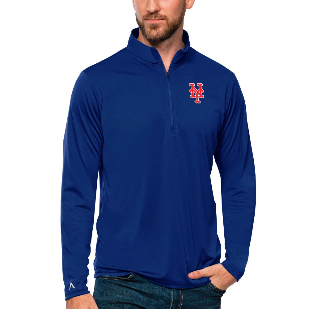New York Mets Antigua Tribute Quarter-Zip Pullover Top | MLB Sale