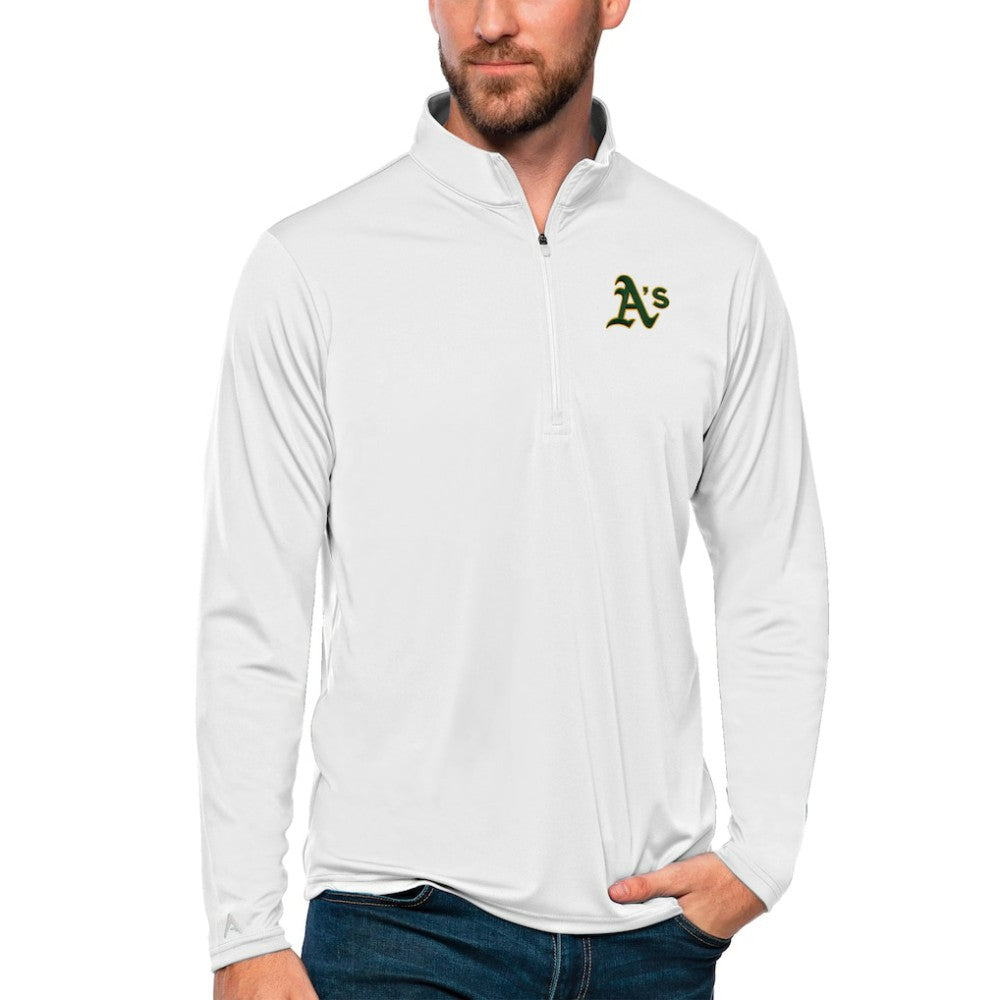 Athletics Antigua Tribute Quarter-Zip Pullover Top | MLB US