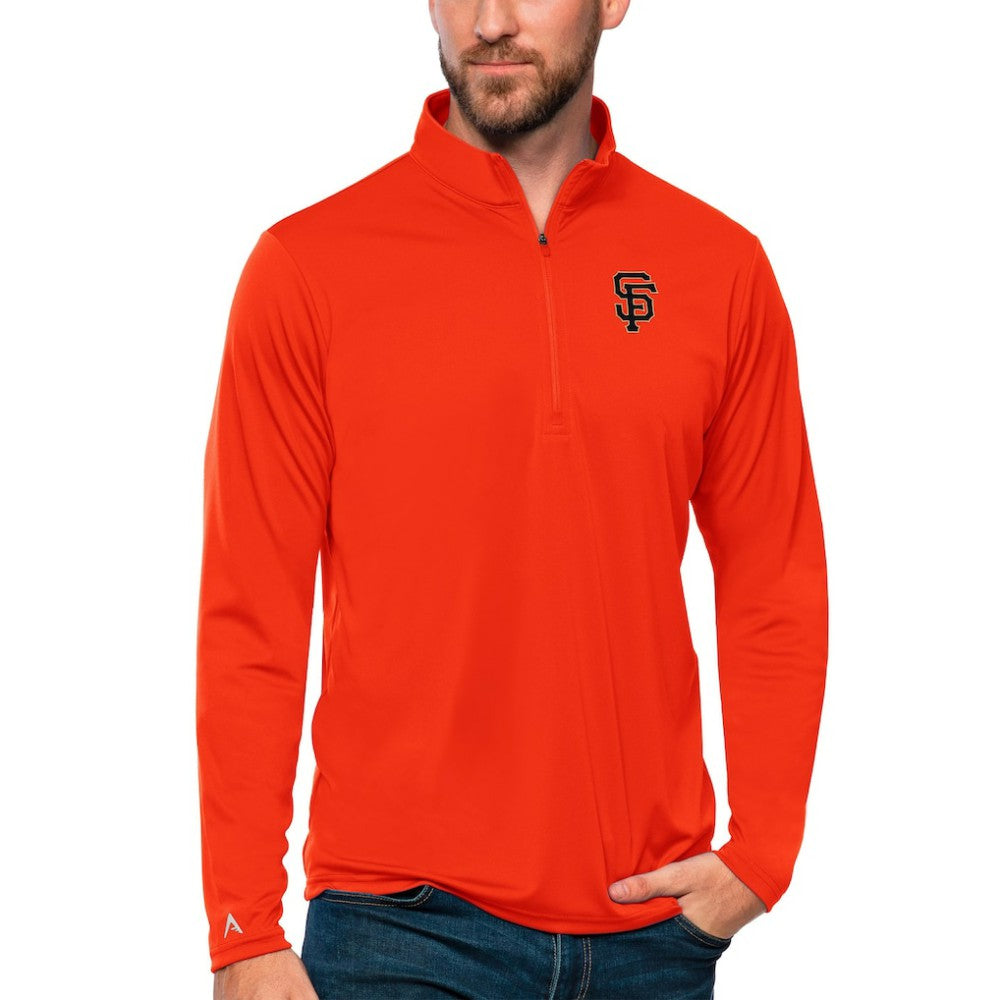San Francisco Giants Antigua Tribute Quarter-Zip Pullover Top | MLB Shop