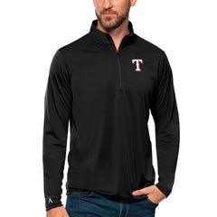 Texas Rangers Antigua Tribute Quarter-Zip Pullover Top | MLB Shop