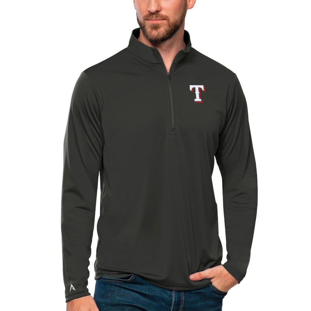 Texas Rangers Antigua Tribute Quarter-Zip Pullover Top | MLB Discount