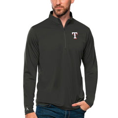 Texas Rangers Antigua Tribute Quarter-Zip Pullover Top | MLB Discount
