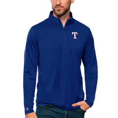 Texas Rangers Antigua Tribute Quarter-Zip Pullover Top | MLB Sale