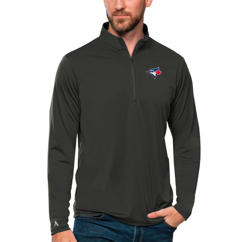 Toronto Blue Jays Antigua Tribute Quarter-Zip Pullover Top | MLB Outlet