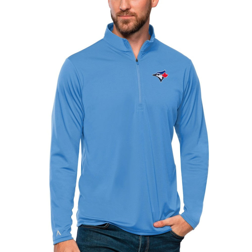 Toronto Blue Jays Antigua Tribute Quarter-Zip Pullover Top | MLB New
