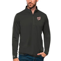 Washington Nationals Antigua Tribute Quarter-Zip Pullover Top | MLB On Sale