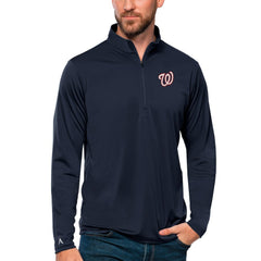 Washington Nationals Antigua Tribute Quarter-Zip Pullover Top | MLB Discount