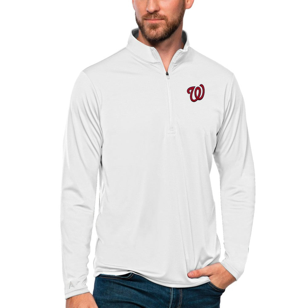 Washington Nationals Antigua Tribute Quarter-Zip Pullover Top | MLB US