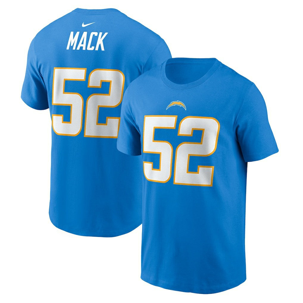 Los Angeles Chargers Nike Khalil Mack  Player Name & Number T-Shirt