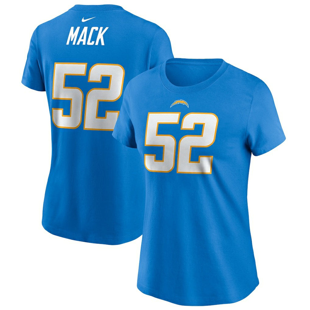 Los Angeles Chargers Nike Khalil Mack  Women's Player Name & Number T-Shirt