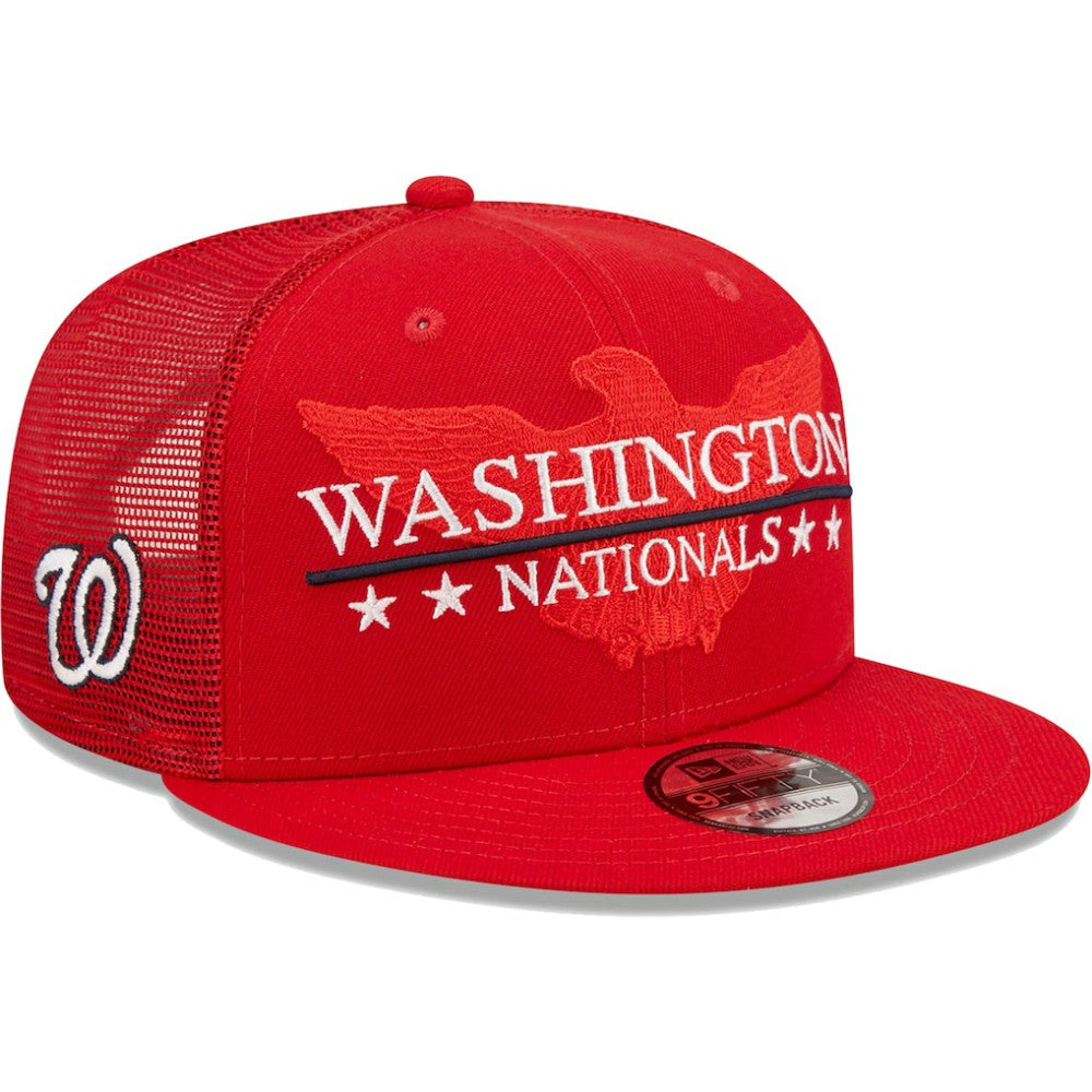 Washington Nationals New Era Patriot Trucker 9FIFTY Snapback Hat | MLB US