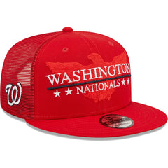 Washington Nationals New Era Patriot Trucker 9FIFTY Snapback Hat | MLB US