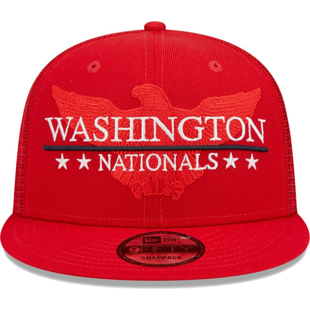 Washington Nationals New Era Patriot Trucker 9FIFTY Snapback Hat | MLB US