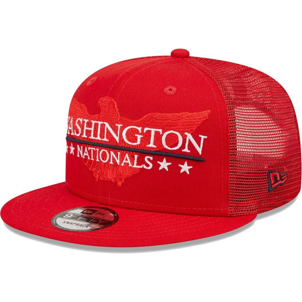 Washington Nationals New Era Patriot Trucker 9FIFTY Snapback Hat | MLB US