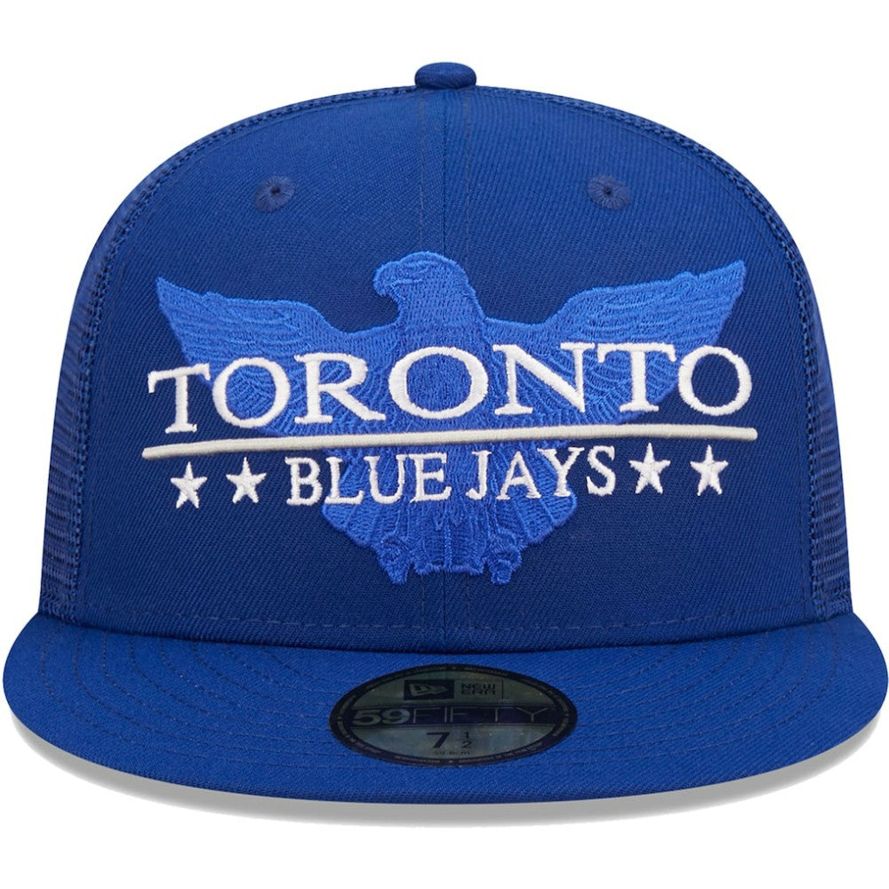 Toronto Blue Jays New Era Patriot Trucker 9FIFTY Snapback Hat | MLB Online