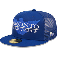 Toronto Blue Jays New Era Patriot Trucker 9FIFTY Snapback Hat | MLB Online