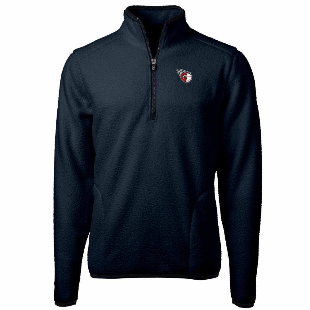 Cleveland Guardians Cutter & Buck Big & Tall Cascade Eco Sherpa Fleece Quarter-Zip Pullover Jacket | MLB Near me