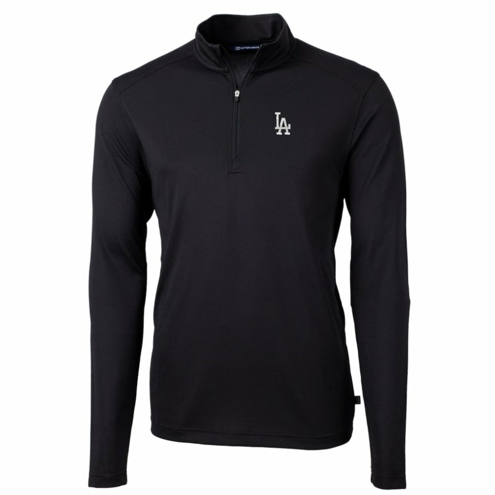Los Angeles Dodgers Cutter & Buck Big & Tall Virtue Eco Pique Quarter-Zip Pullover Jacket | MLB Shop