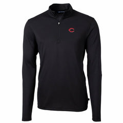 Cincinnati Reds Cutter & Buck Big & Tall Virtue Eco Pique Quarter-Zip Pullover Jacket | MLB Shop