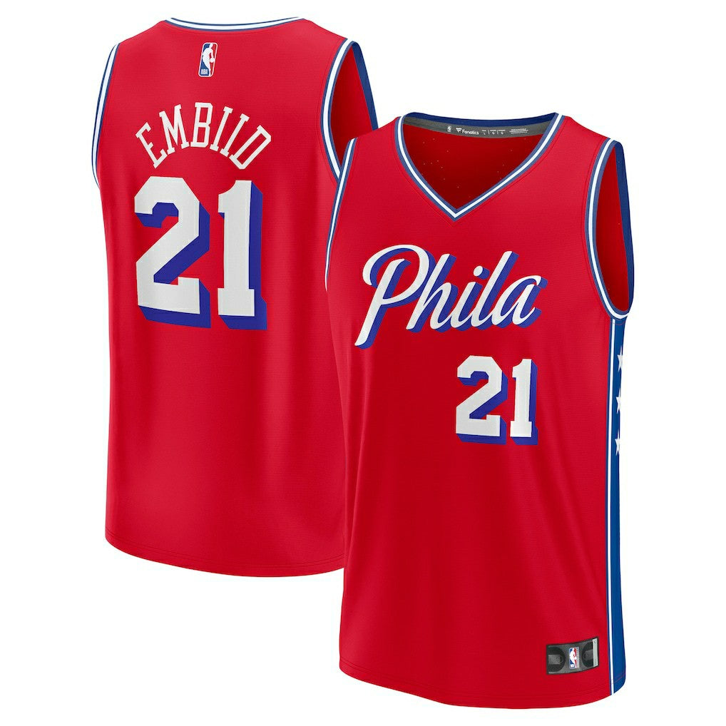 Joel Embiid Philadelphia 76ers Fast Break Replica Player Jersey Online