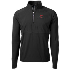 Cincinnati Reds Cutter & Buck Adapt Eco Knit Hybrid Recycled Quarter-Zip Pullover Jacket | MLB Sale