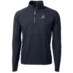 Atlanta Braves Cutter & Buck Adapt Eco Knit Hybrid Recycled Quarter-Zip Pullover Jacket | MLB Online
