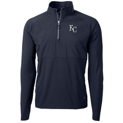 Kansas City Royals Cutter & Buck Adapt Eco Knit Hybrid Recycled Quarter-Zip Pullover Jacket | MLB US