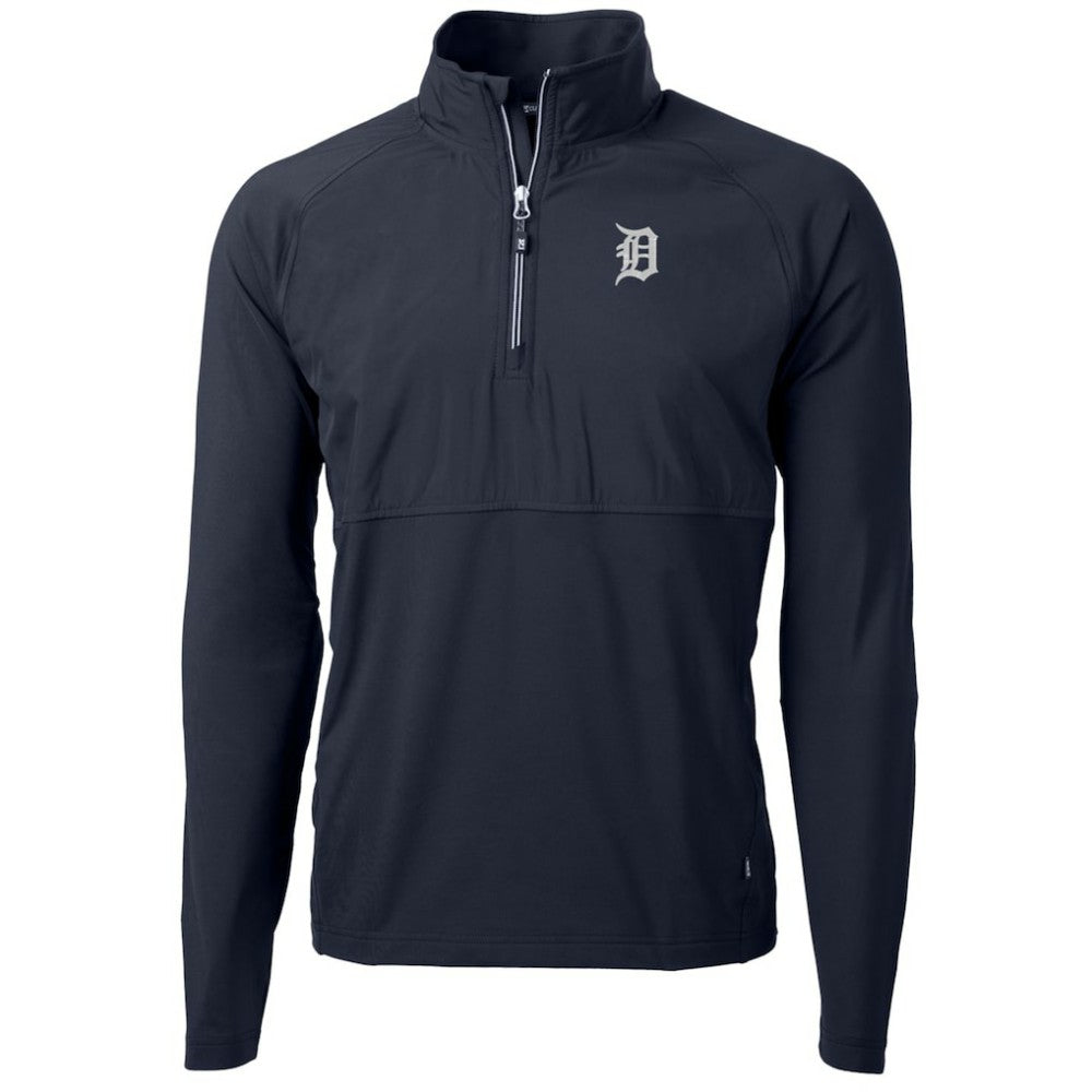 Detroit Tigers Cutter & Buck Adapt Eco Knit Hybrid Recycled Quarter-Zip Pullover Jacket | MLB Online