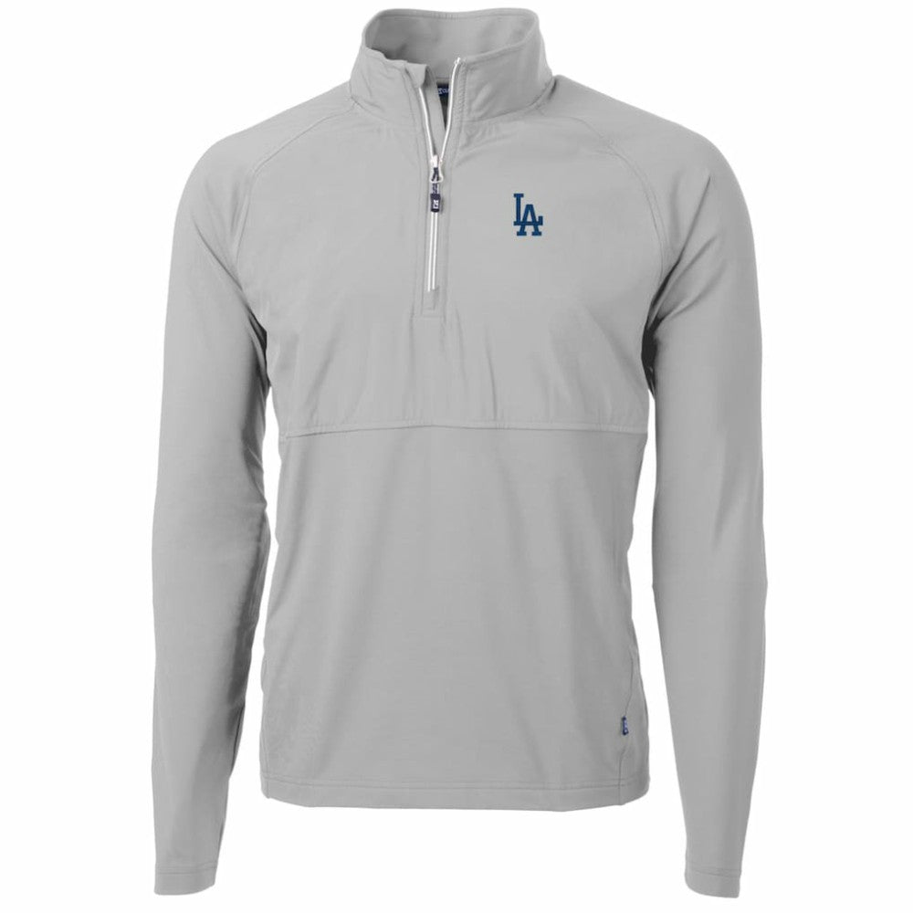 Los Angeles Dodgers Cutter & Buck Adapt Eco Knit Hybrid Recycled Quarter-Zip Pullover Jacket | MLB US