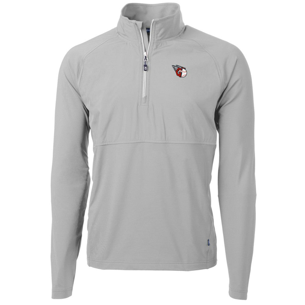 Cleveland Guardians Cutter & Buck Adapt Eco Knit Hybrid Recycled Quarter-Zip Pullover Jacket | MLB Discount