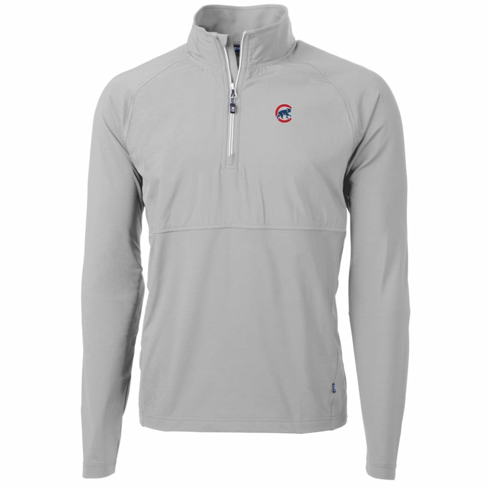 Chicago Cubs Cutter & Buck Adapt Eco Knit Hybrid Recycled Quarter-Zip Pullover Jacket | MLB Outlet