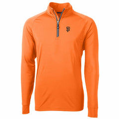 San Francisco Giants Cutter & Buck Adapt Eco Knit Stretch Recycled Quarter-Zip Pullover Jacket | MLB For sale