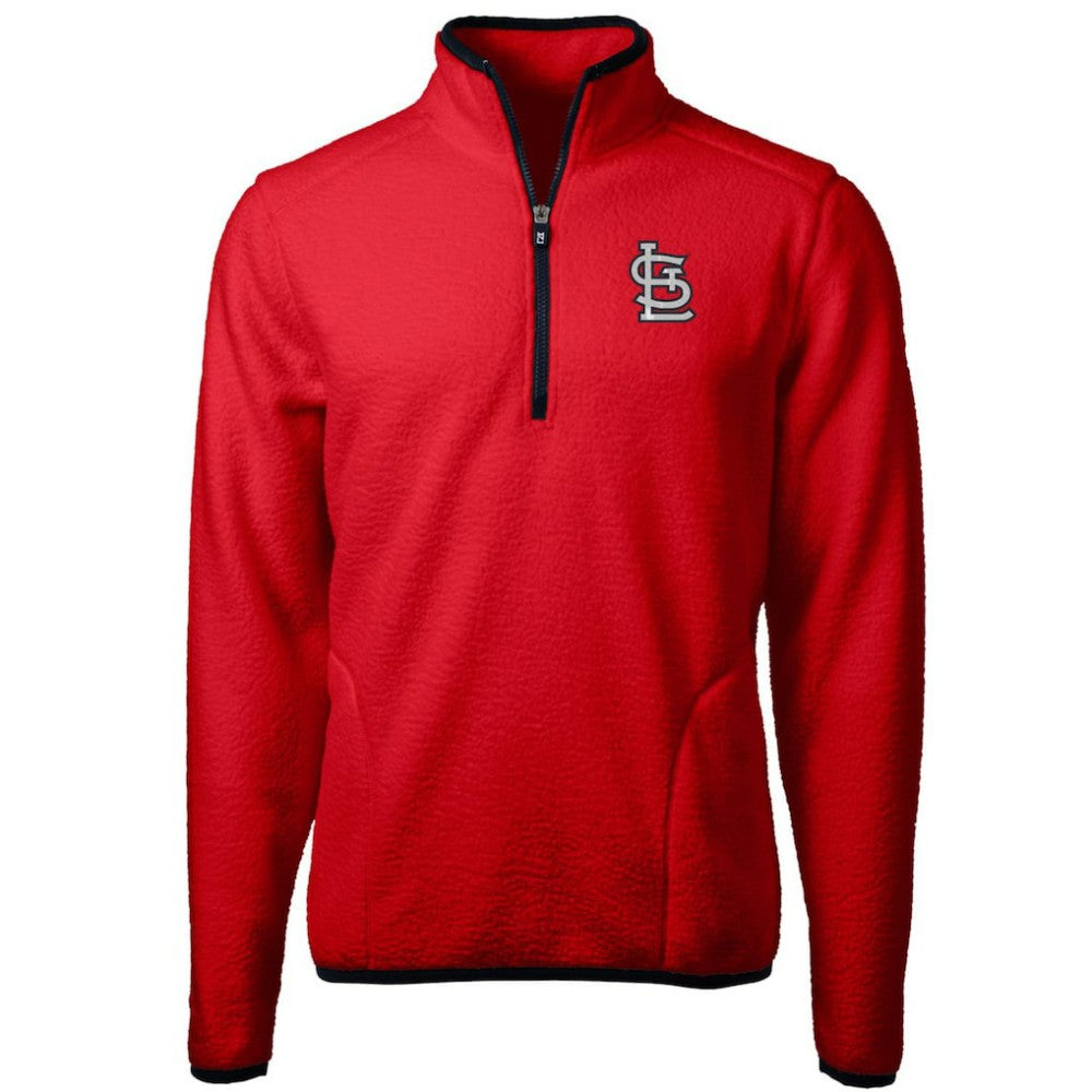 St. Louis Cardinals Cutter & Buck Cascade Eco Sherpa Fleece Quarter-Zip Pullover Jacket | MLB Near me