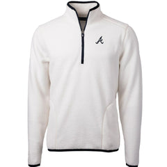 Atlanta Braves Cutter & Buck Cascade Eco Sherpa Fleece Quarter-Zip Pullover Jacket | MLB Near me