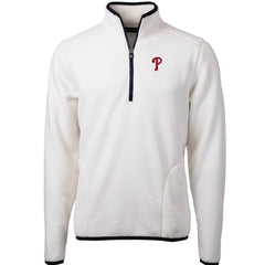 Philadelphia Phillies Cutter & Buck Cascade Eco Sherpa Fleece Quarter-Zip Pullover Jacket | MLB US