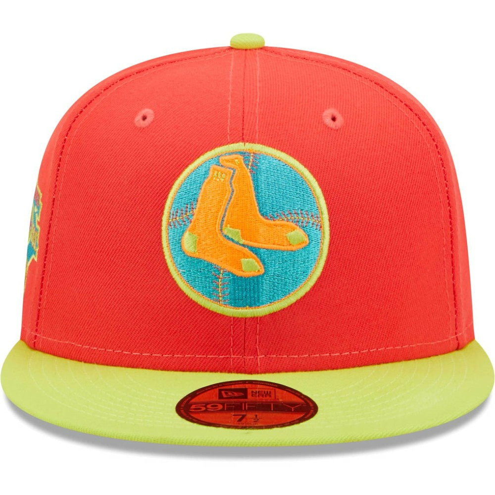 Boston Red Sox New Era   Lava Highlighter Combo 59FIFTY Fitted Hat | MLB For sale