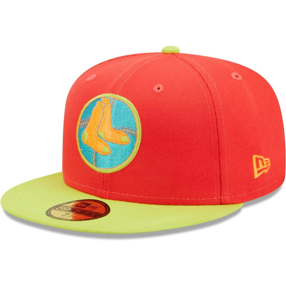 Boston Red Sox New Era   Lava Highlighter Combo 59FIFTY Fitted Hat | MLB For sale