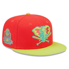 Athletics New Era 40th Anniversary Lava Highlighter Combo 59FIFTY Fitted Hat | MLB Shop