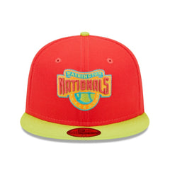 Washington Nationals New Era 2008 Inaugural Season  Lava Highlighter Combo 59FIFTY Fitted Hat | MLB Discount