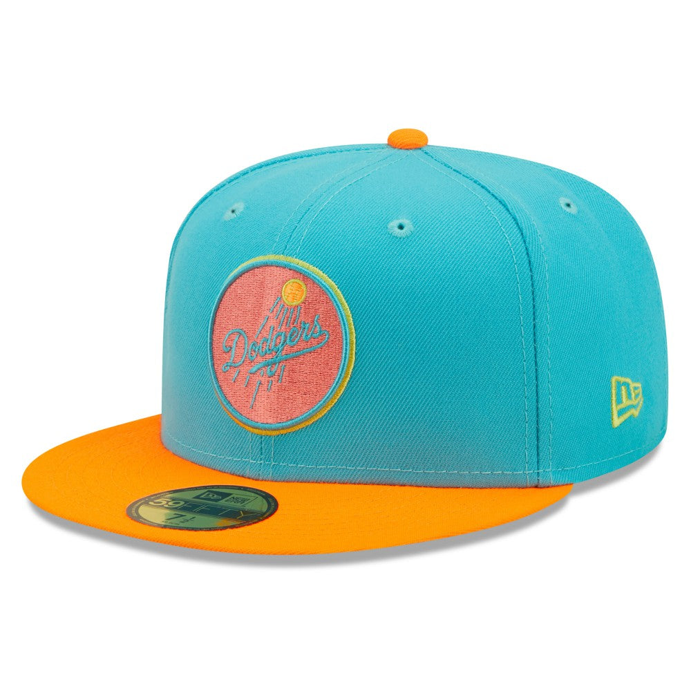 Los Angeles Dodgers New Era Vice Highlighter 59FIFTY Fitted Hat | MLB New
