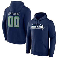 Seattle Seahawks  Team Authentic Personalized Name & Number Pullover Hoodie