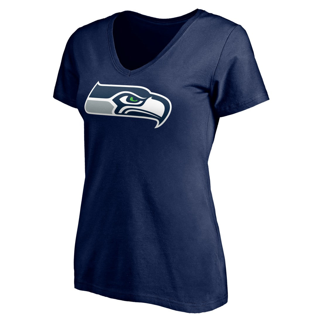 Seattle Seahawks  Women's Team Authentic Personalized Name & Number V-Neck T-Shirt