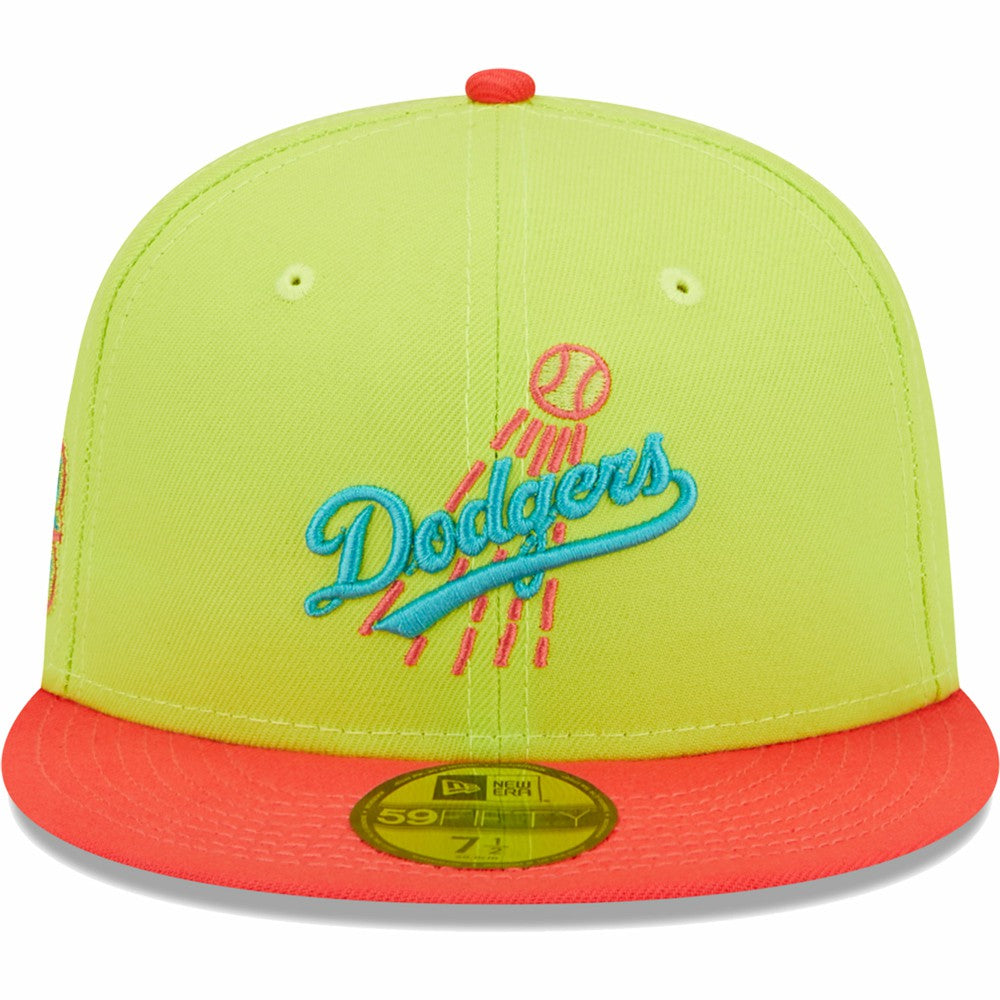 Los Angeles Dodgers New Era Cyber Highlighter 59FIFTY Fitted Hat | MLB On Sale