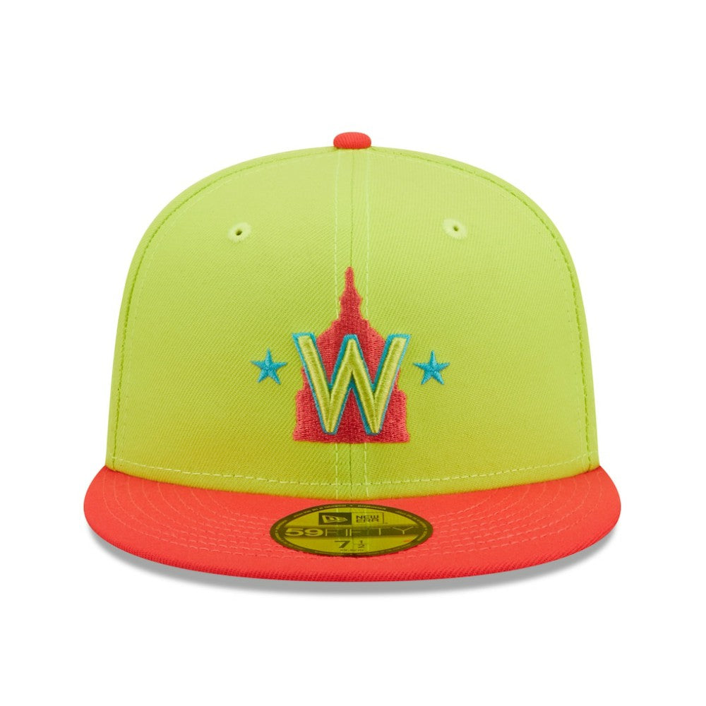 Washington Nationals New Era 2008 Inaugural Season Cyber Highlighter 59FIFTY Fitted Hat | MLB Shop